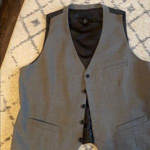 Men’s Gray Herringbone vest
